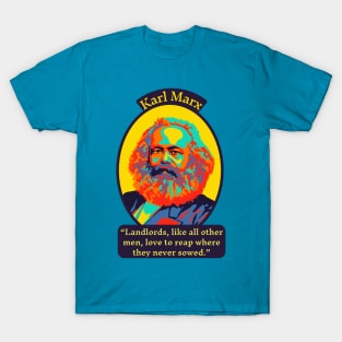 Karl Marx Portrait and Quote T-Shirt